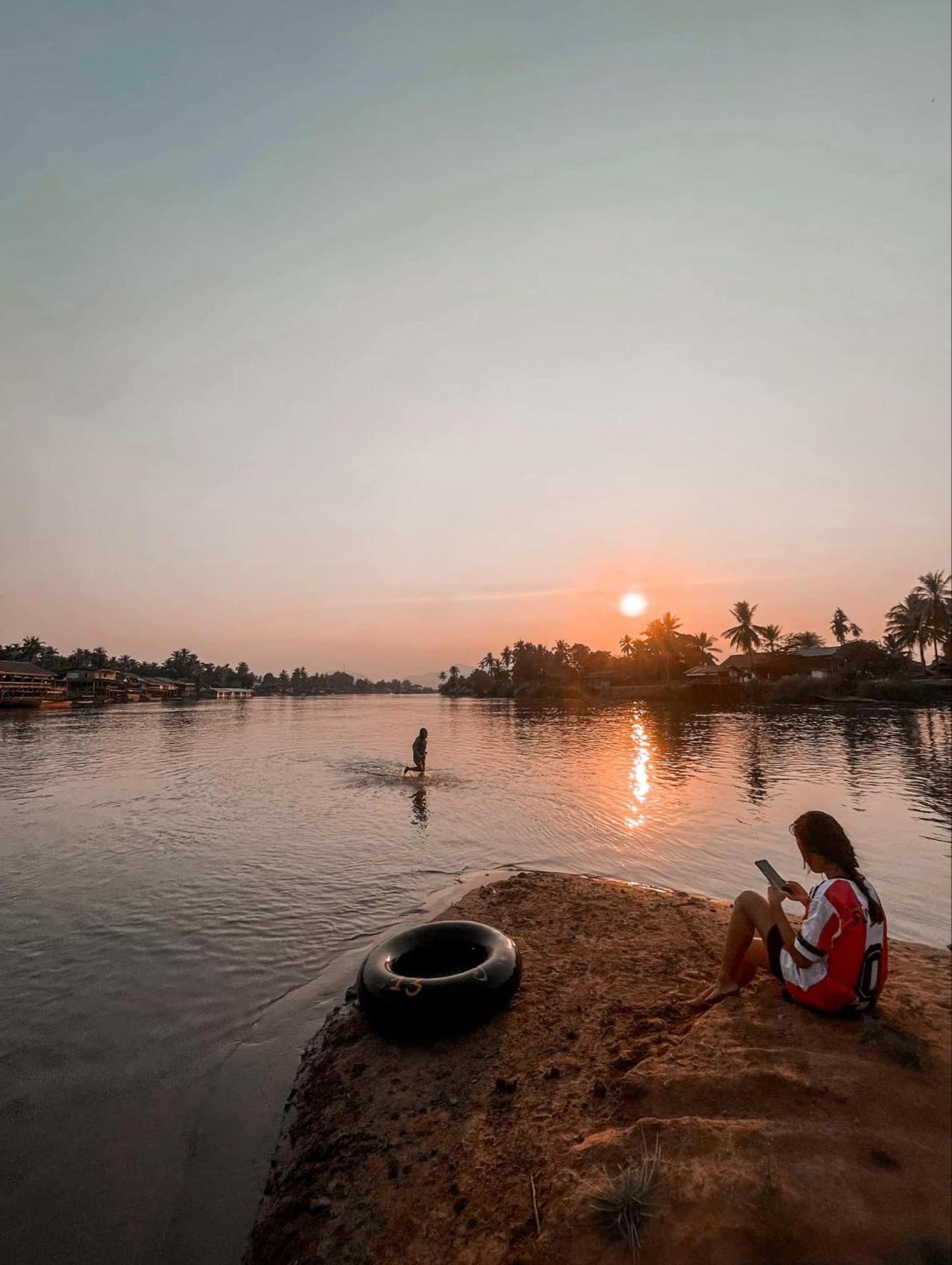 Souksanh River Bungalow Muang Không Dış mekan fotoğraf